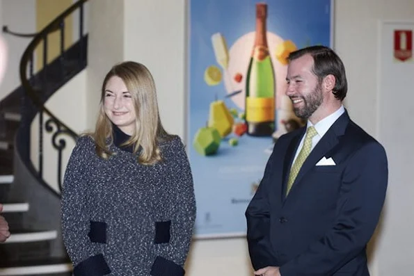 Prince Guillaume, Hereditary Grand Duke of Luxembourg and Stephanie, Hereditary Grand Duchess of Luxembourg visited the Bernard-Massard winery in Grevenmacher