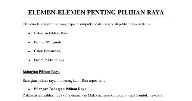 Calon pilihan raya pengajian am