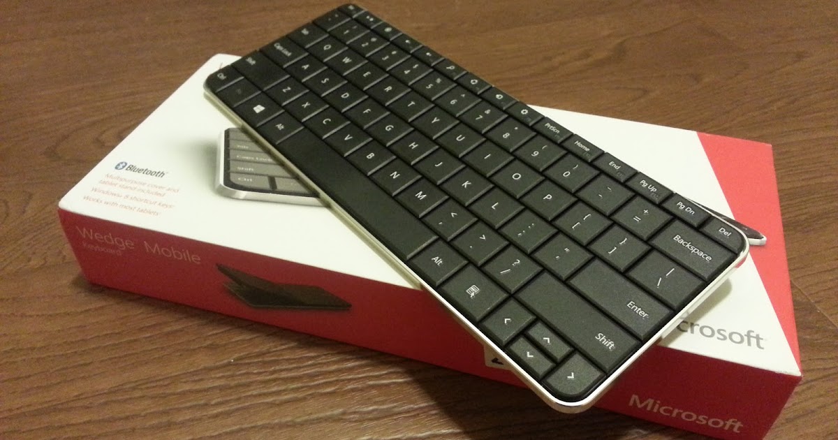 Fit and Nerdy Microsoft Wedge Bluetooth Keyboard
