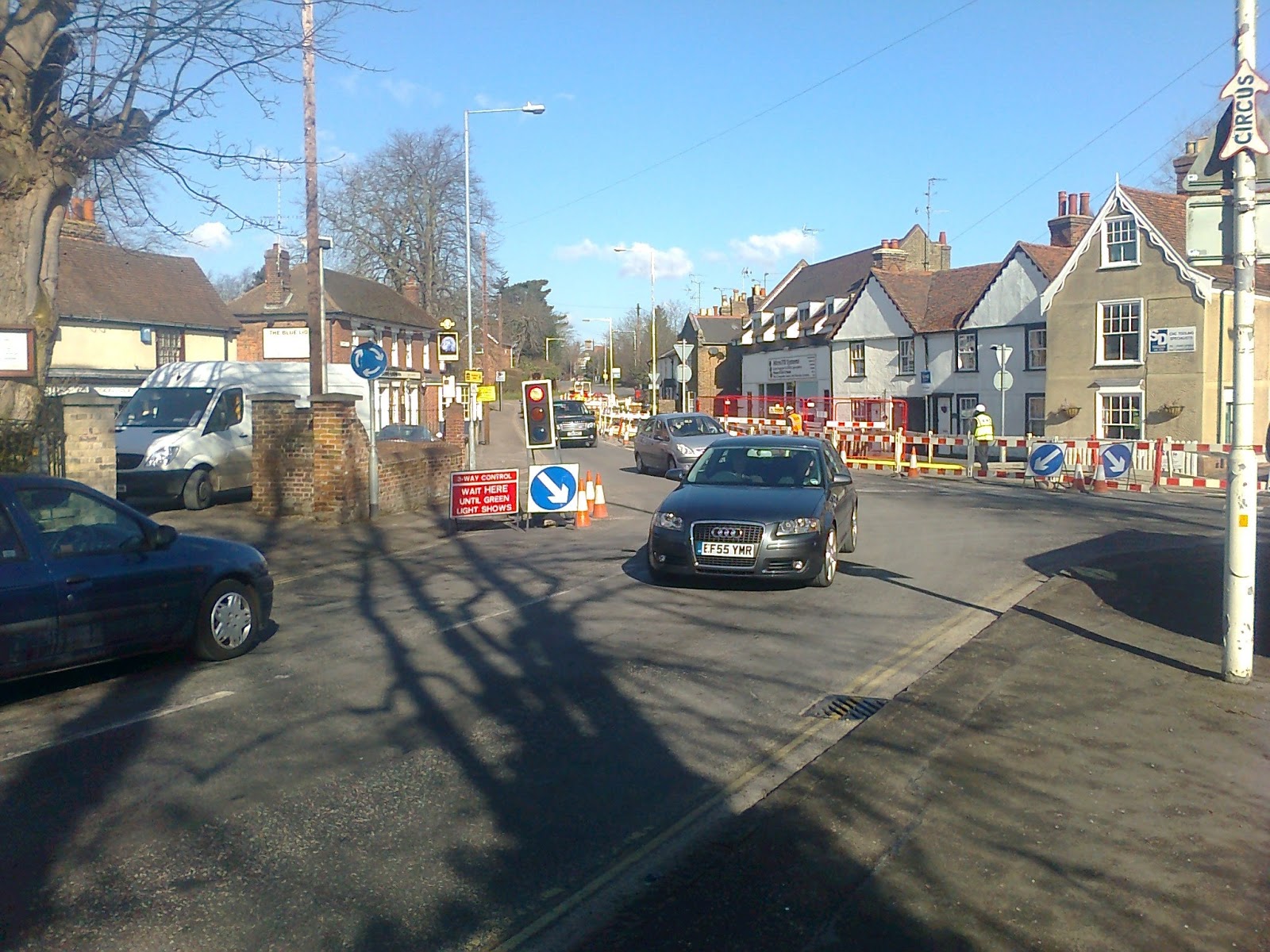 Great Baddow Baddow Road Roadworks Cause Congestion
