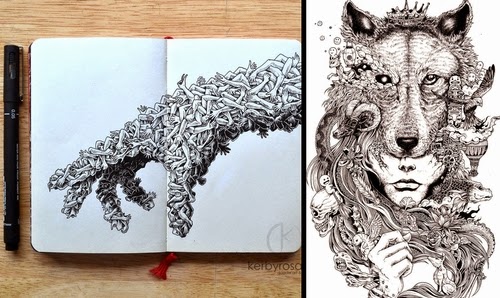 Design Stack: A Blog about Art, Design and Architecture: Detailed Moleskine  Doodles Illustrations and Drawings
