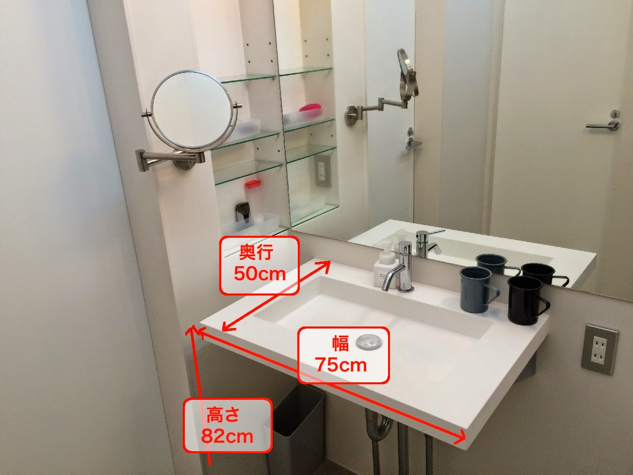 クリスタル ミラー 洗面鏡 浴室鏡 350x500mm 長方形 クリスタルカット 洗面 鏡 浴室 壁掛け ミラー 日本製 5mm厚 取付金具と説明書 壁掛け鏡 ウオールミラー - 2