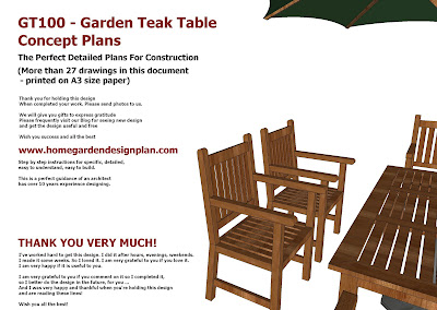 teak outdoor furniture plans