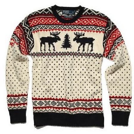 свитер с оленями &lt;3