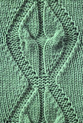 Knitting Galore: Saturday Stitch - Angel Wings Cable