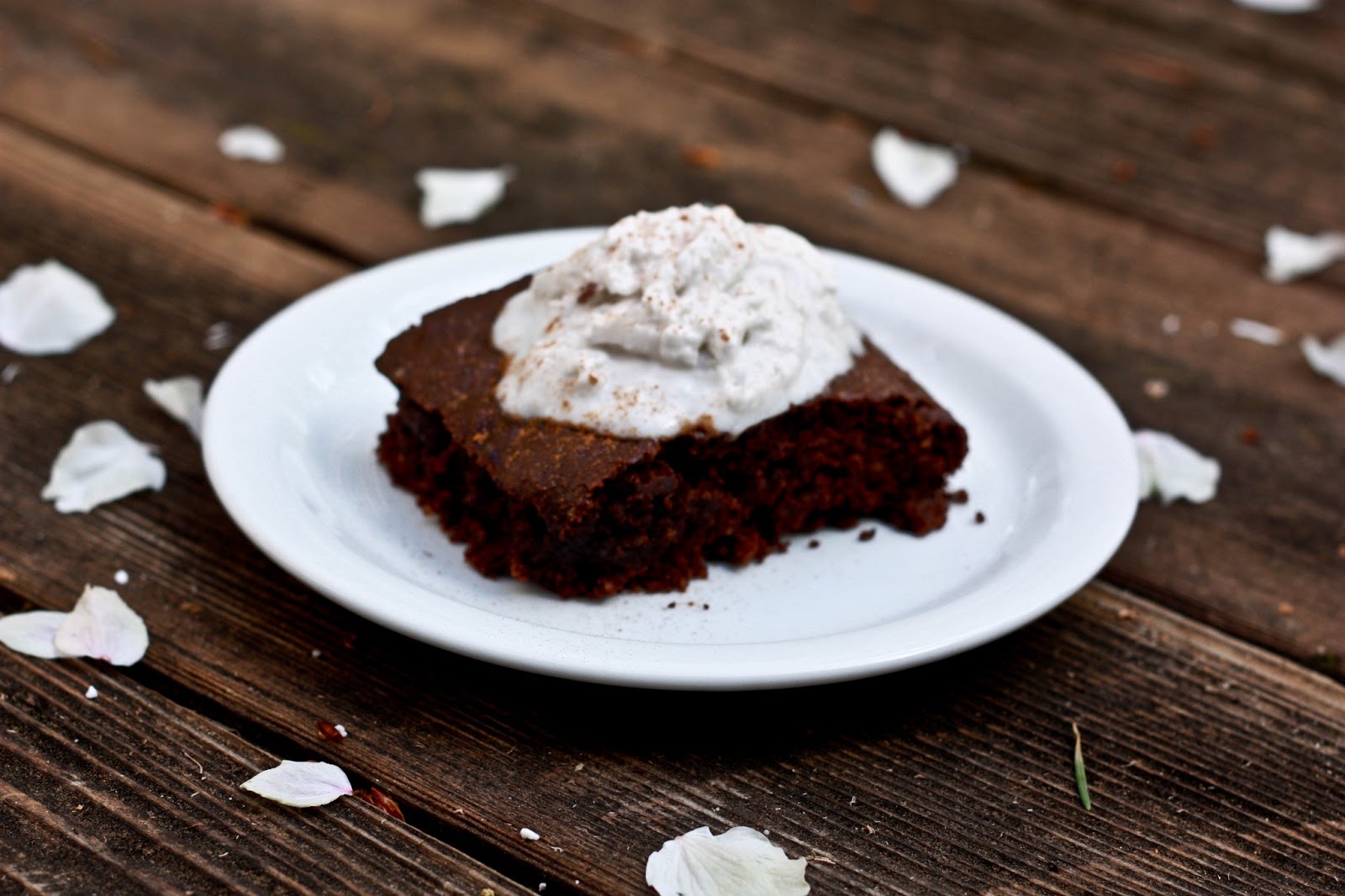 The Kitchen Rag Gluten Free Brownies with Dairy Free Whipped Cream