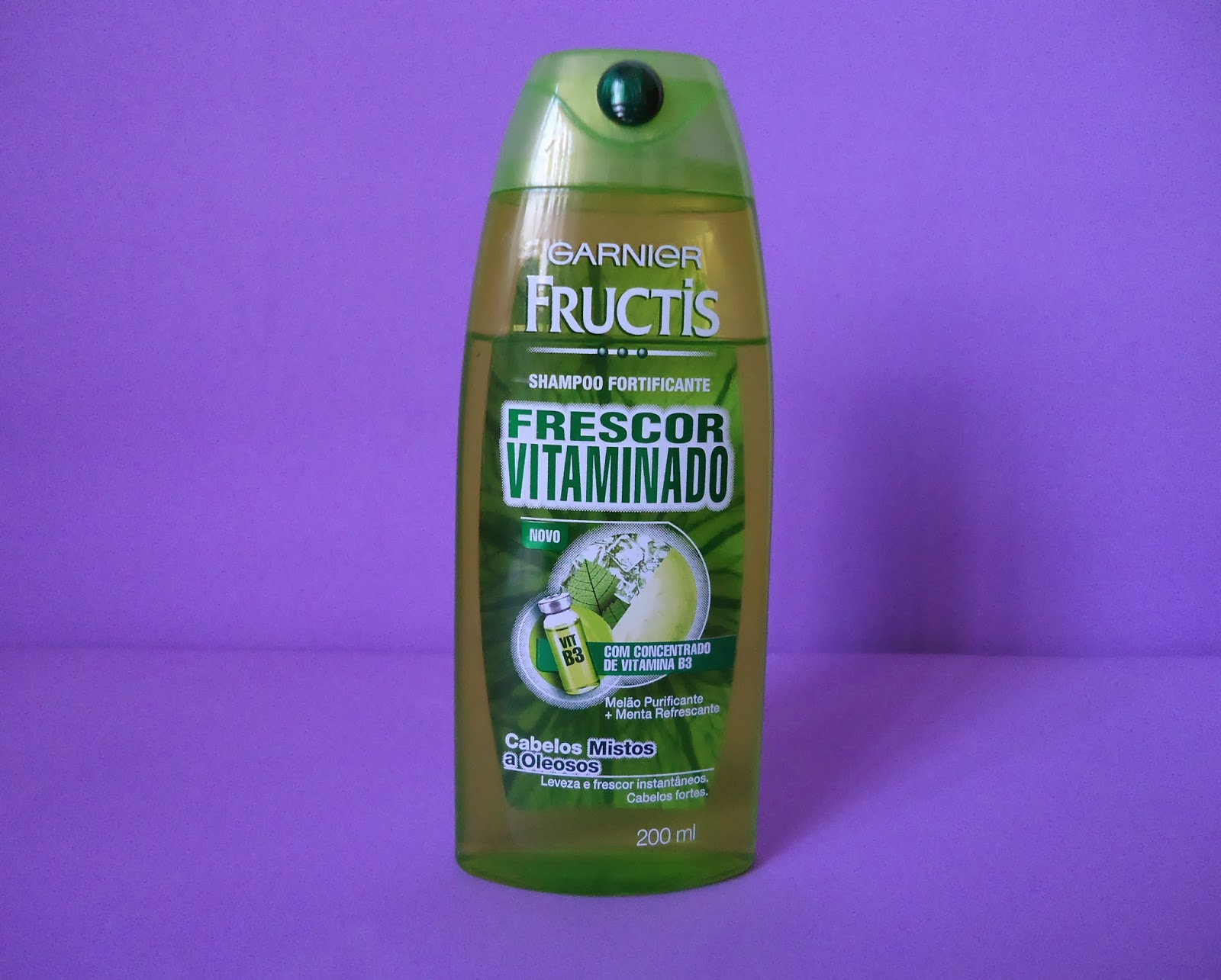 Shampoo Garnier Fructis Frescor Vitaminado Cosméticos da Patricia