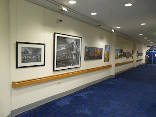 exhibition of plein air oil paintings of Sydney by industrial artist Jane Bennett