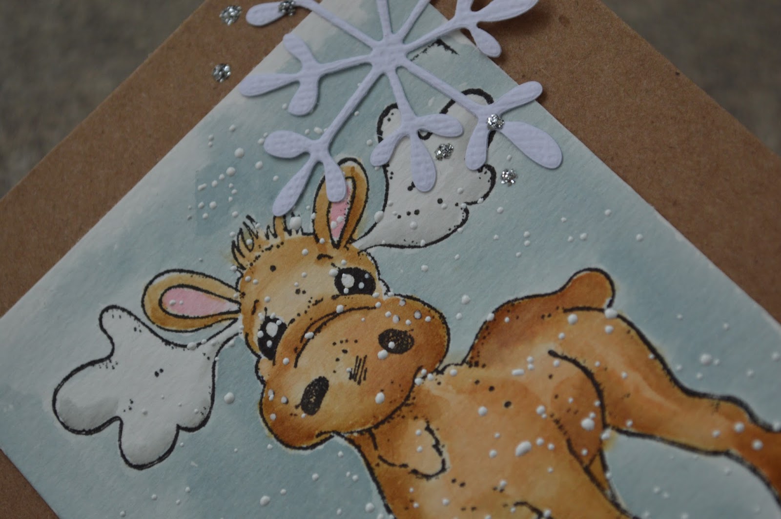 Julia K Christmas card and embossing love