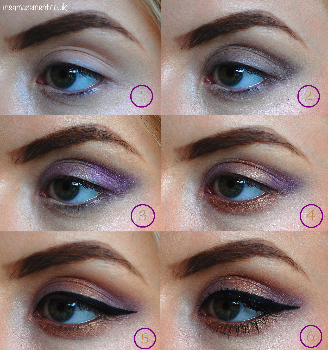 Purple & Gold Eye Makeup Tutorial