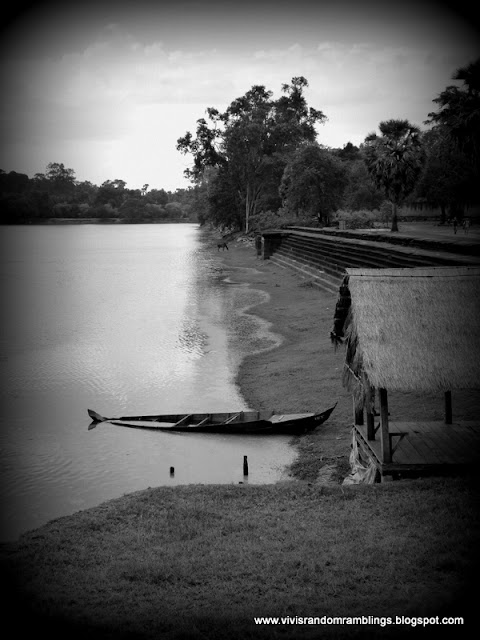 black and white photography using bridge camera, Cambodia