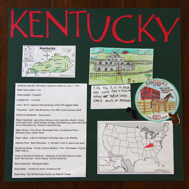 Shower of Roses StatebyState Scrapbook Kentucky