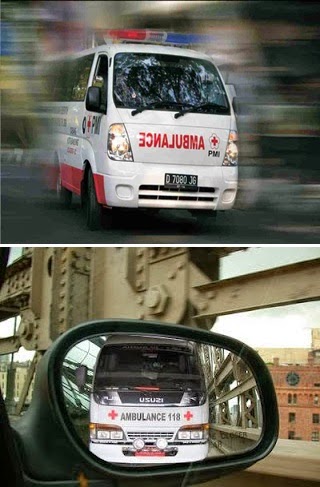 Cigombong Kab Bogor Jaya Kenapa Tulisan Ambulance Terbalik