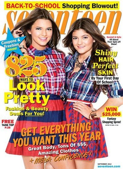 Kylie and Kendall Jenner Seventeen Magazine Cover