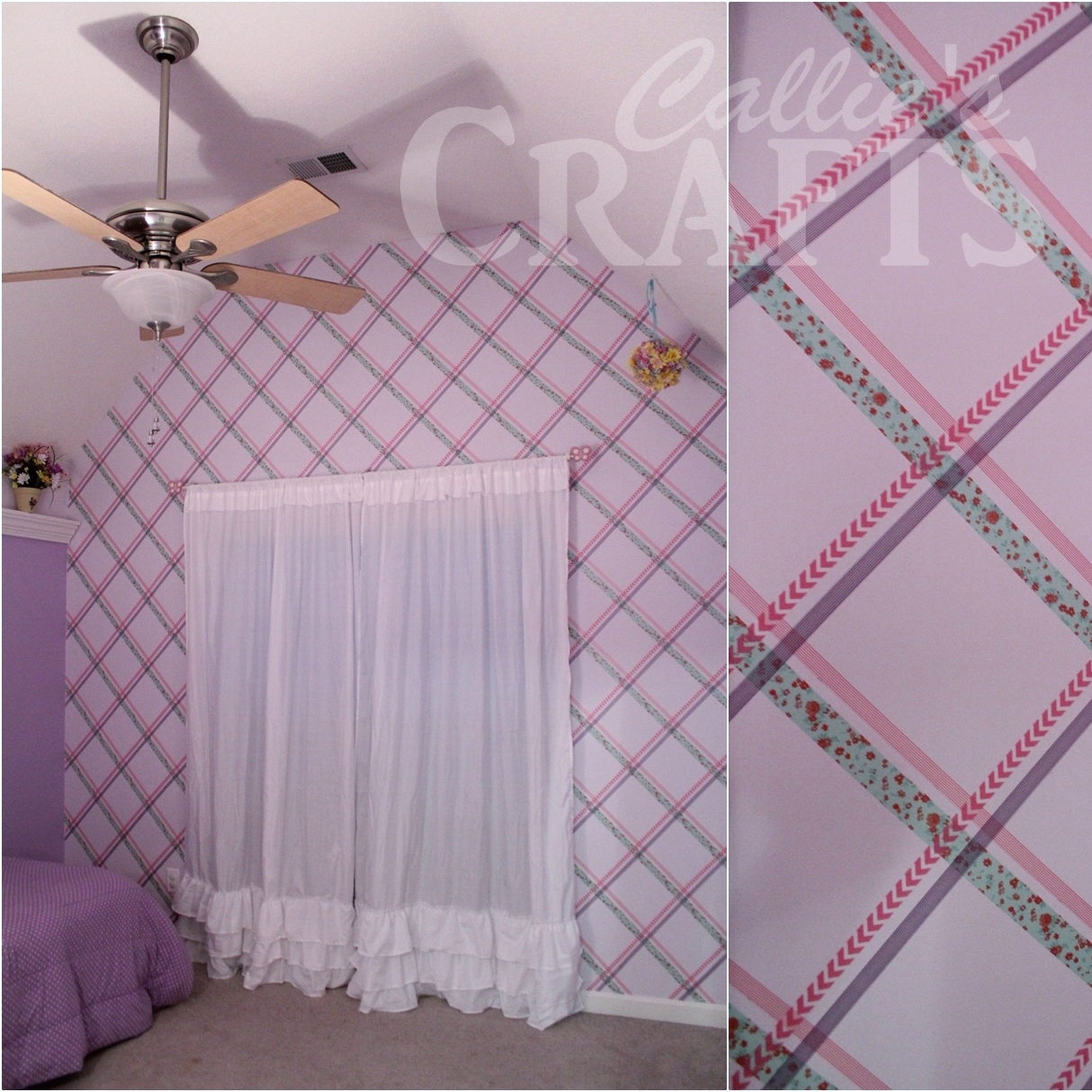 Callie's Crafts Washi Tape Wall Pattern