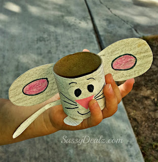 mouse toilet paper roll craft