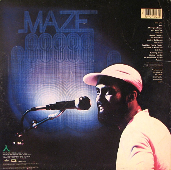 Music Crates Maze Featuring Frankie Beverly ‎ Live In New Orleans