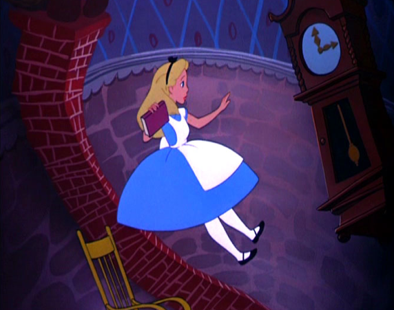 Alice cade nella tana del coniglio · Creative Fabrica