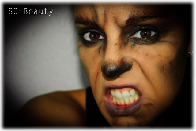 Maquillaje Halloween Hombre Lobo wolf makeup, Silvia Quiros