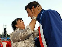 Olympian Michael Phelps and Mother