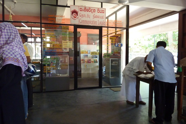 Boîte aux lettres au Sri Lanka