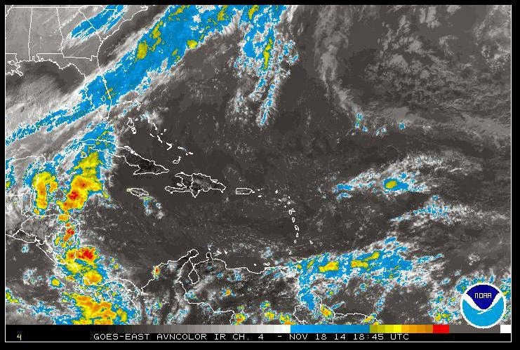 Satélite en el Caribe