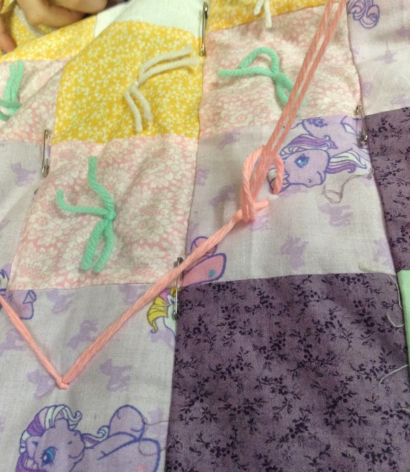 Show Me Sewing Easy TieAsYouGo Way to Tie a Quilt Tutorial