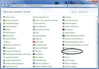change windows media player language settings