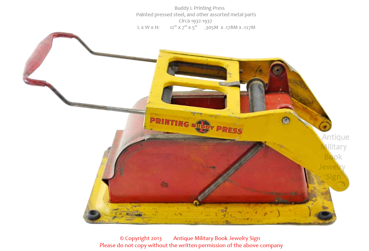 Old Antique Toys A Buddy L Printing Press