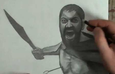 How to Draw Leonidas 300 Sparta