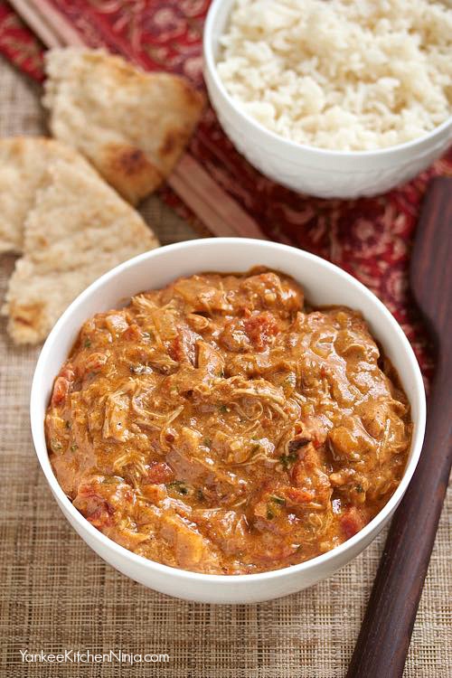 Easiest slow cooker chicken tikka masala Yankee Kitchen Ninja