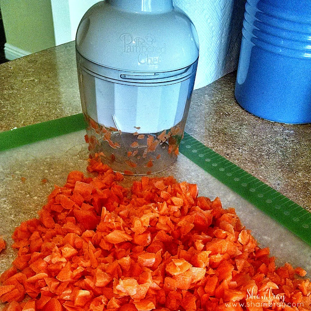 Chopped carrots 