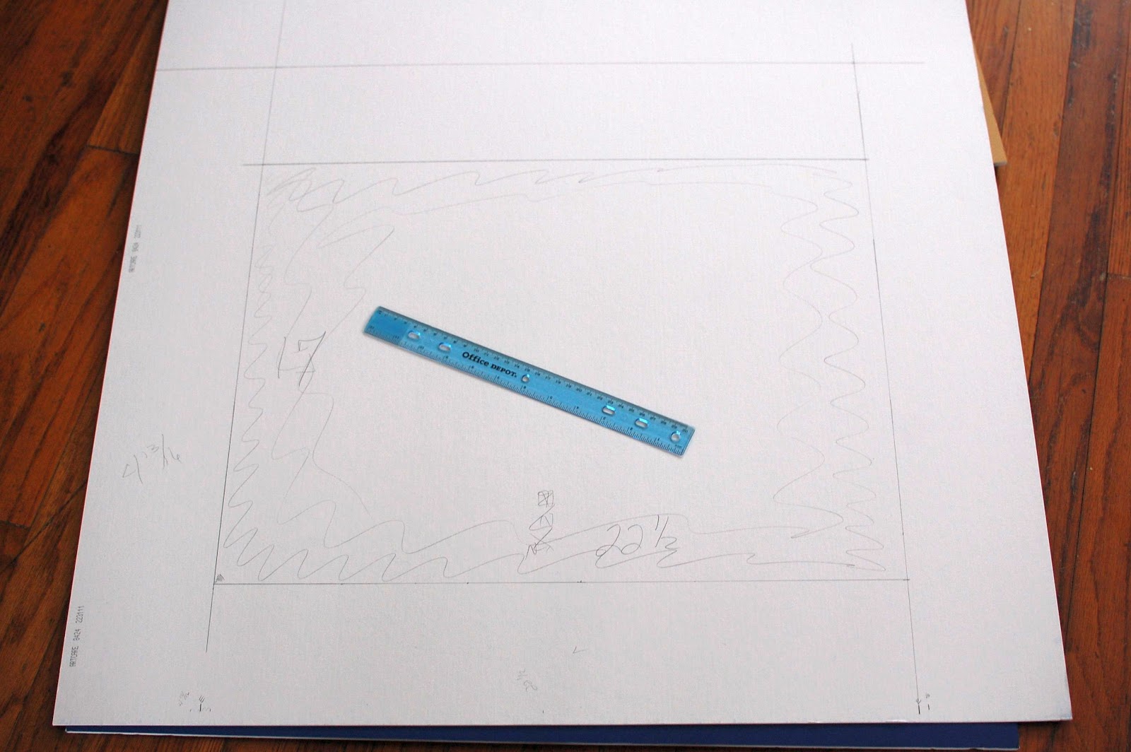 The Vintage South DIY Frame Mat cutting