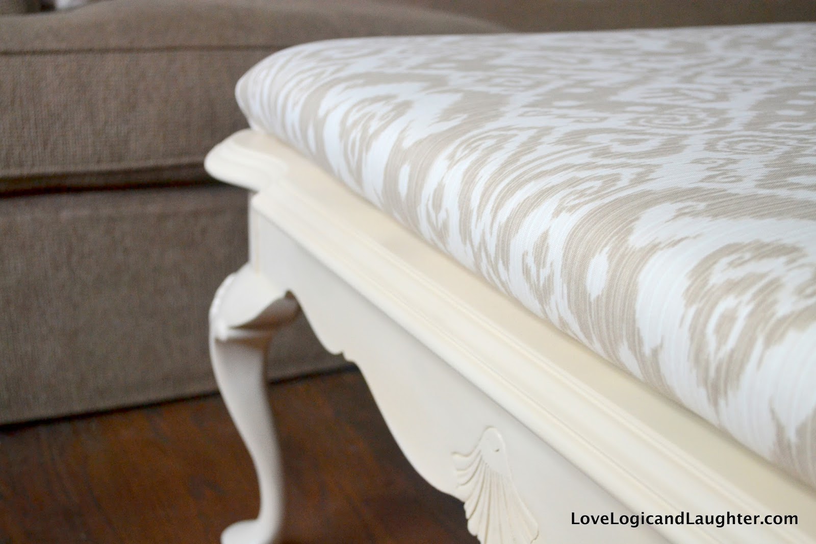 DIY Upholstered Ottoman » Logic and Laughter
