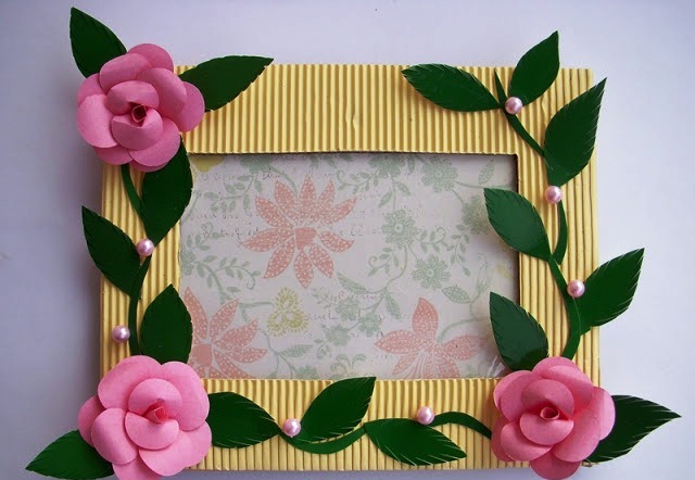 handmade photo frame craft