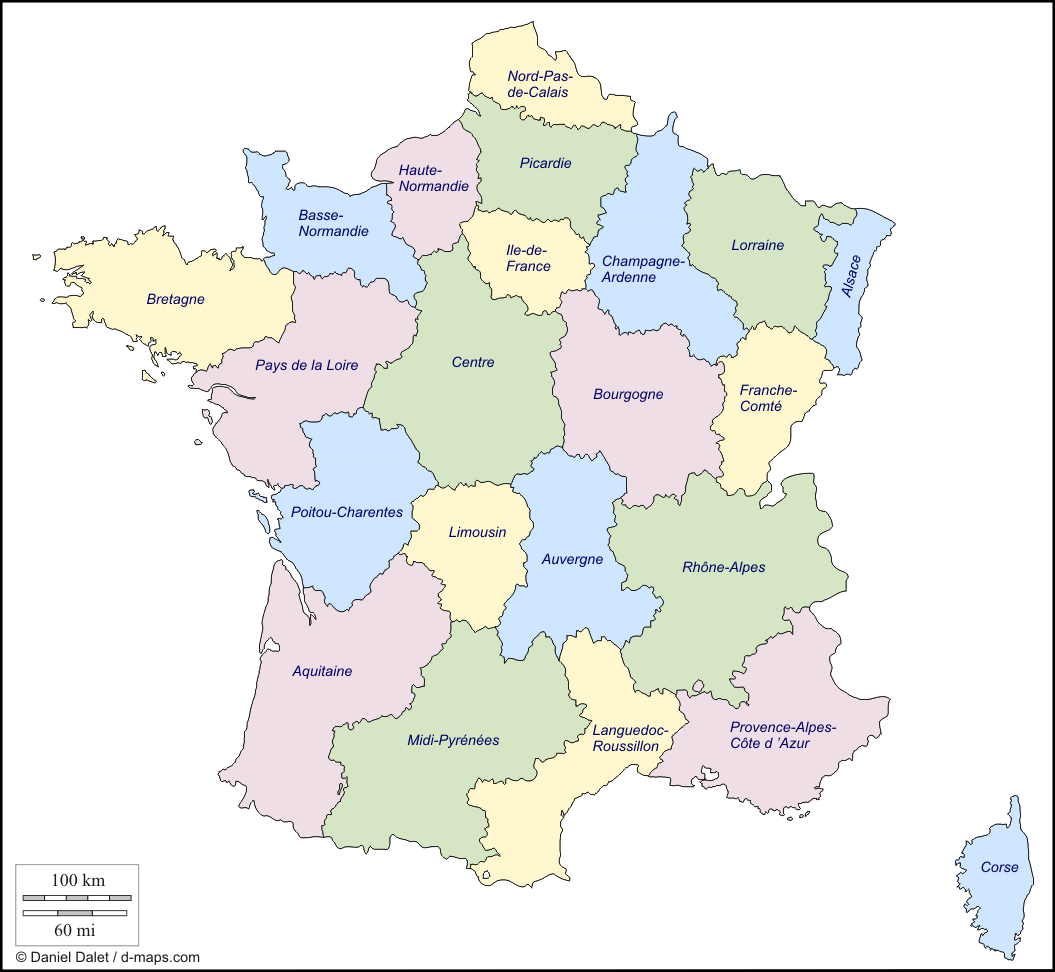 Mapa De Francia