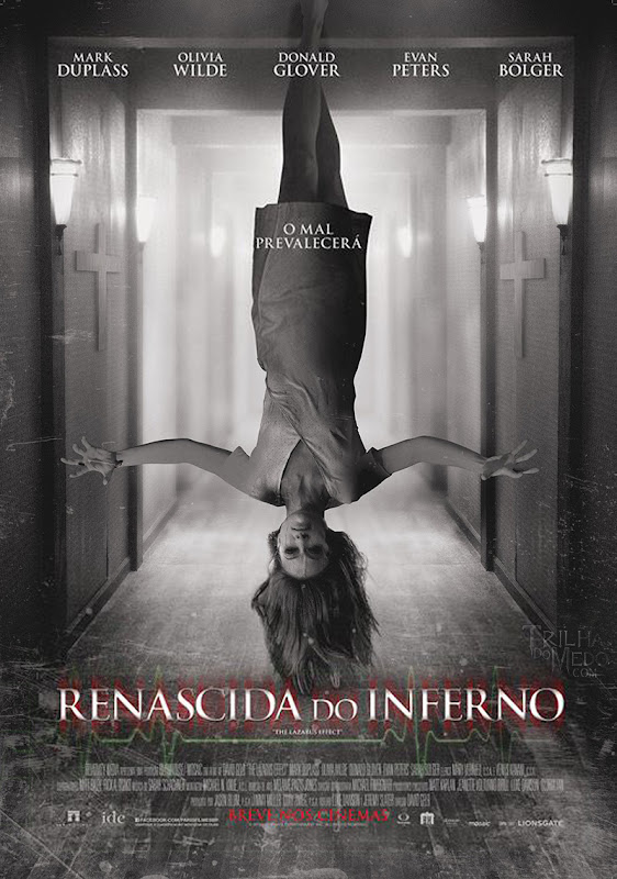 Olivia Wilde aparece de cabeça para baixo no cartaz nacional do filme Renascida do Inferno