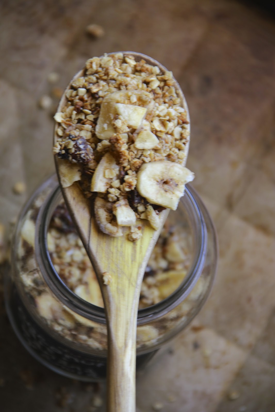 My Happy Place date coconut & banana granola