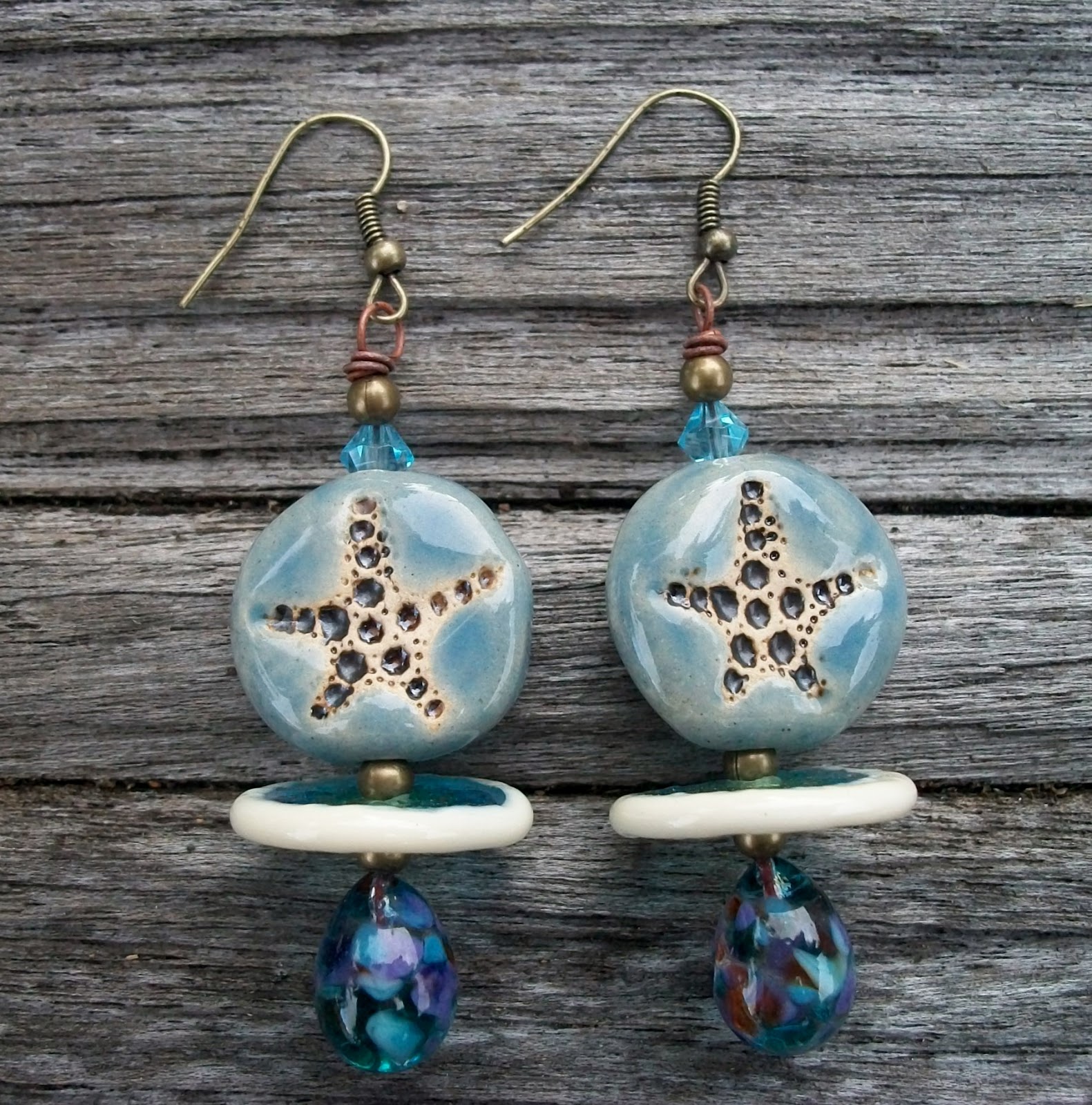 Playing with Clay We're All Ears Tide Pool Earring Challenge