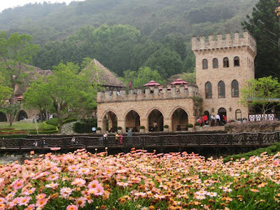Pre-wedding photograph at Xinshe Castle Taichung Taiwan 