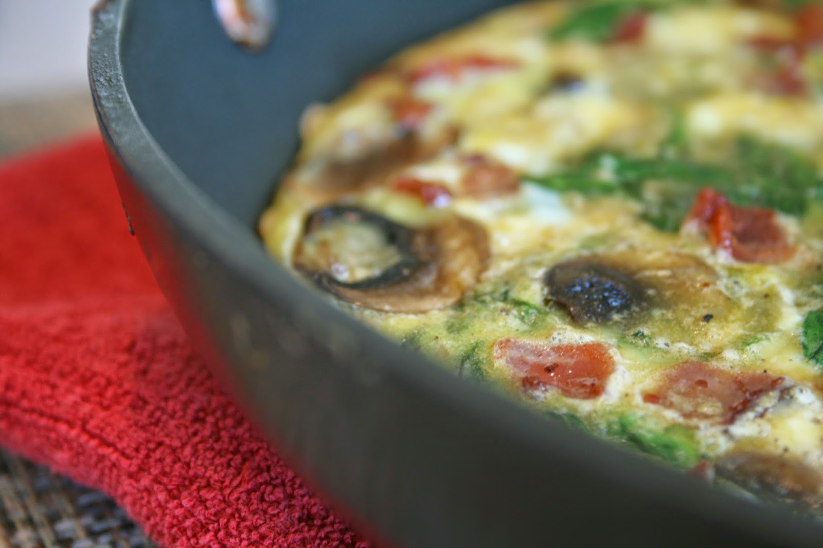 Oregon Transplant Spinach and Mushroom Frittata with Fresh Thyme