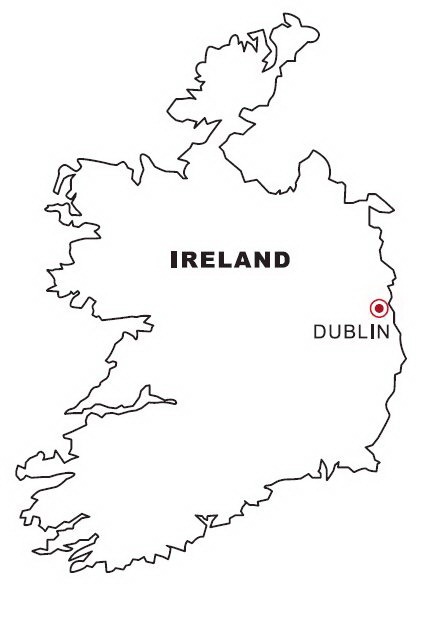 Ireland Map To Color