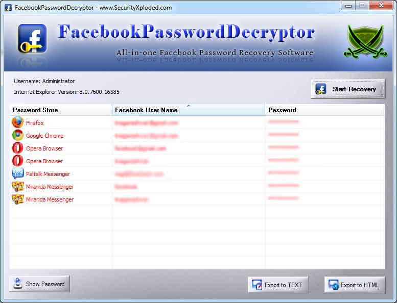 Hack Password Recovery Facebook