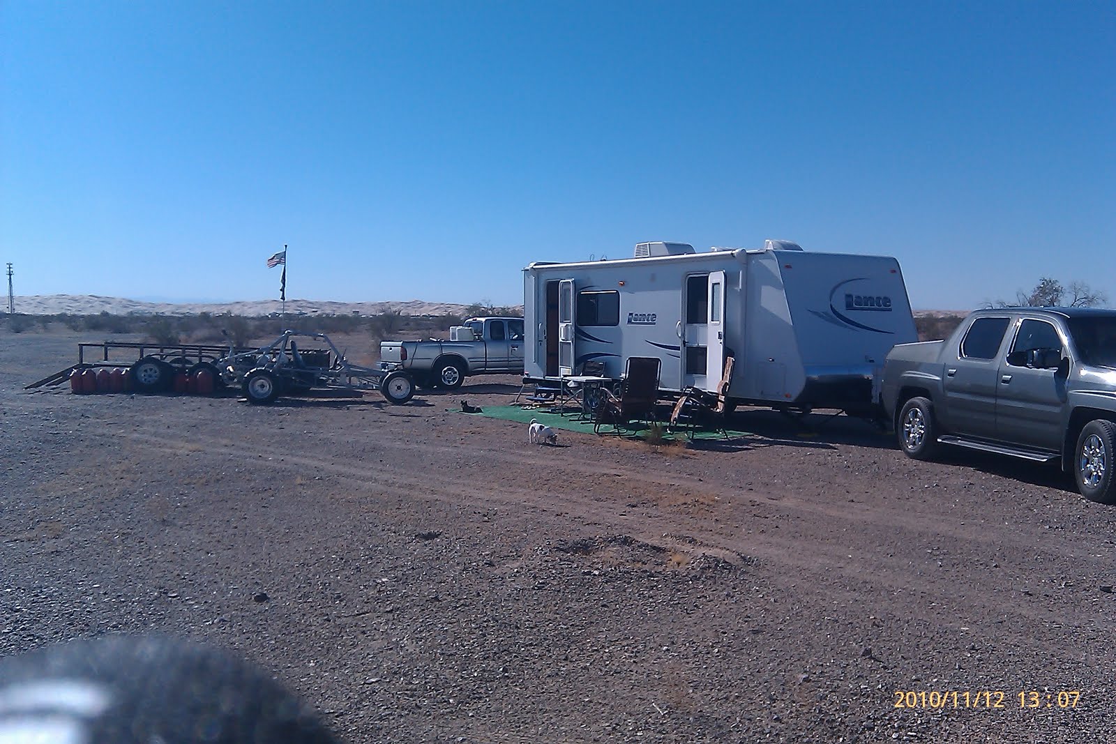 Our Life Our 1st camping trip to Glamis with our new Lance travel trailer.
