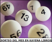 Sorteo del mes en Kayena libros.