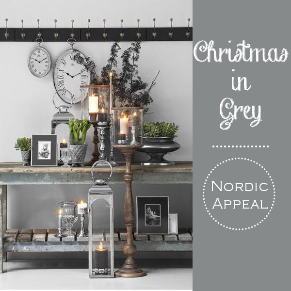 Christmas in Grey Home Shabby Home Arredamento, interior, craft