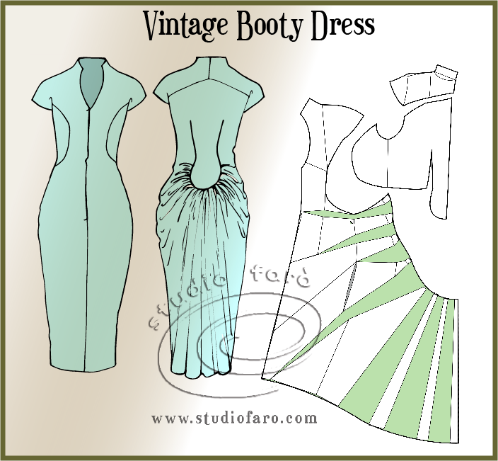 Vintage Pattern Making | well suited pattern puzzle vintage booty dress Vintage Pattern Making | well suited pattern puzzle vintage booty dress
