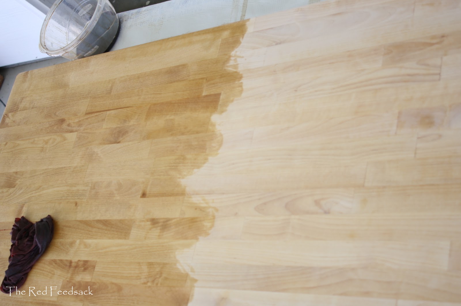 The Red Feedsack Butcher Block Counter Tops