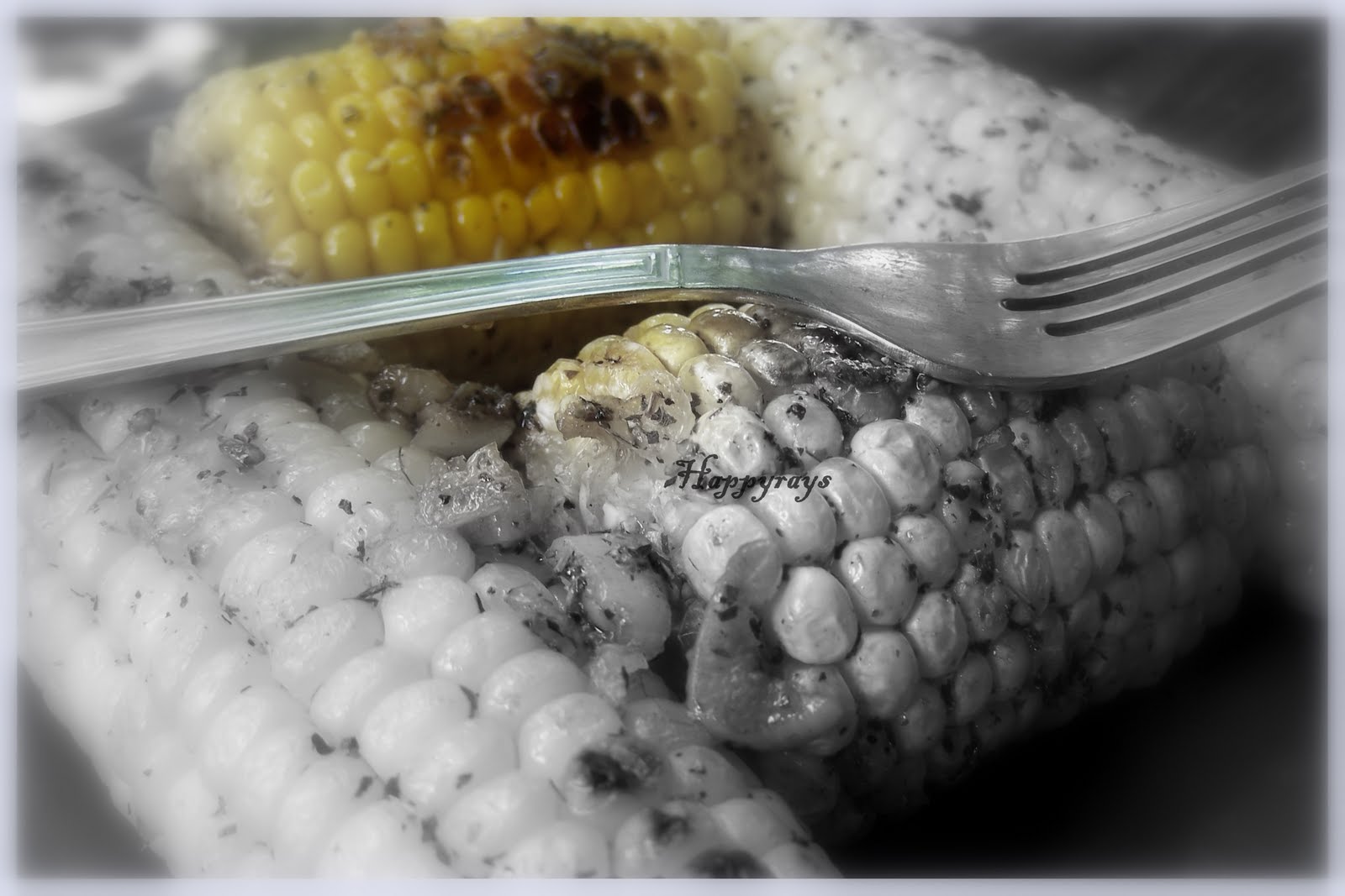 Eat Right! Live Happy PanSeared Corn on the Cob / Cidar vinegar Corn