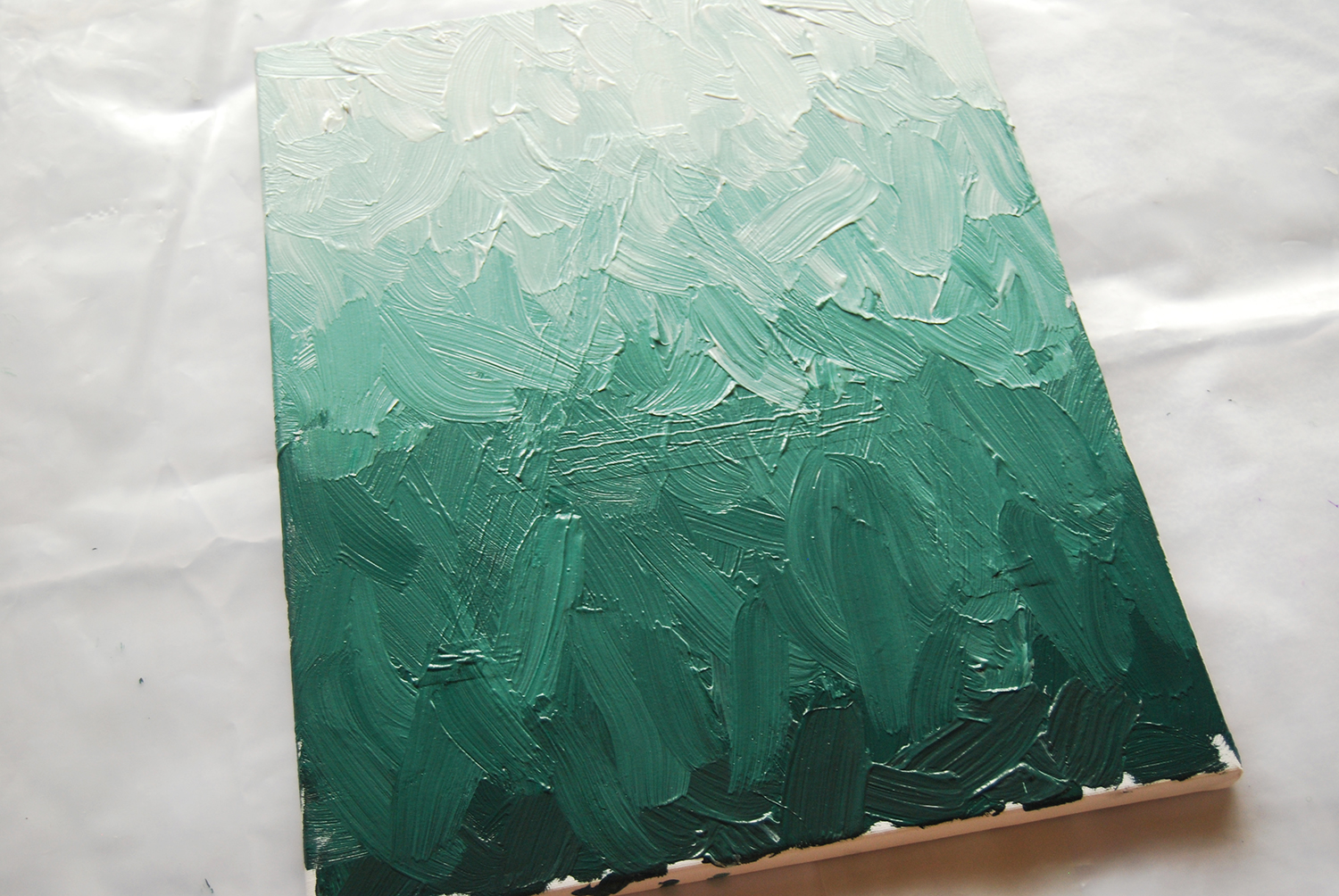 The Pink Doormat DIY Ombre Painting